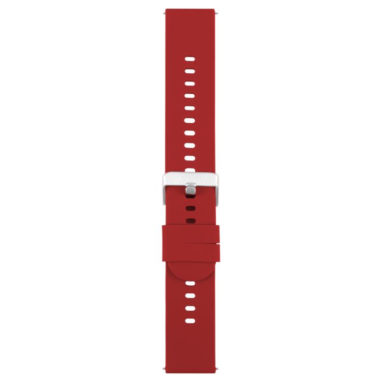 19mm Solid Color Steel Buckle Silicone Watch Band(Wine Red) - free shipping - PMc TechLife - Order now!