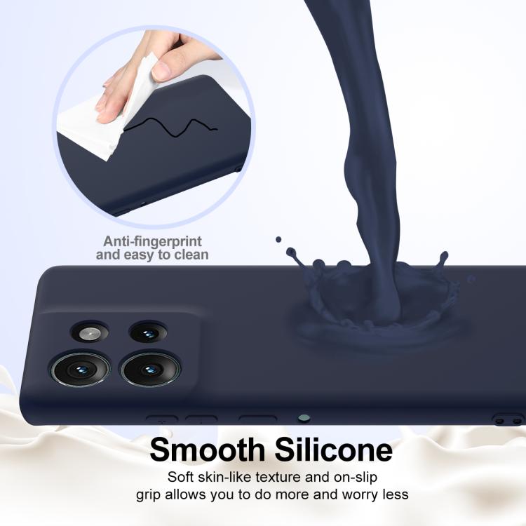 For Motorola Edge 50 5G Shockproof Silicone Magsafe Phone Case(Navy Blue) - free shipping - PMC TechLife - Order now!