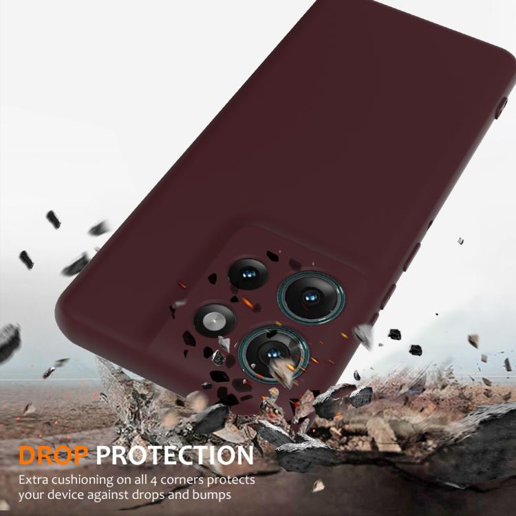 For Motorola Edge 50 5G Shockproof Silicone Magsafe Phone Case(Plum Color) - free shipping - PMC TechLife - Order now!