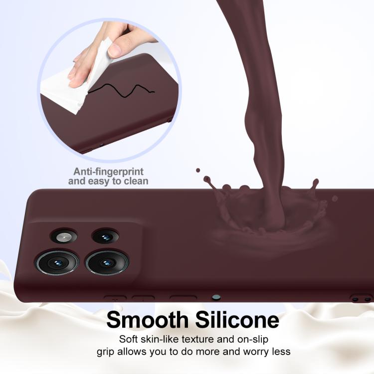 For Motorola Edge 50 5G Shockproof Silicone Magsafe Phone Case(Plum Color) - free shipping - PMC TechLife - Order now!