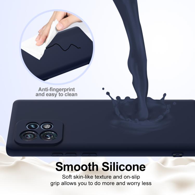 For Motorola Edge 40 Pro 5G Shockproof Silicone Magsafe Phone Case(Navy Blue) - free shipping - PMC TechLife - Order now!
