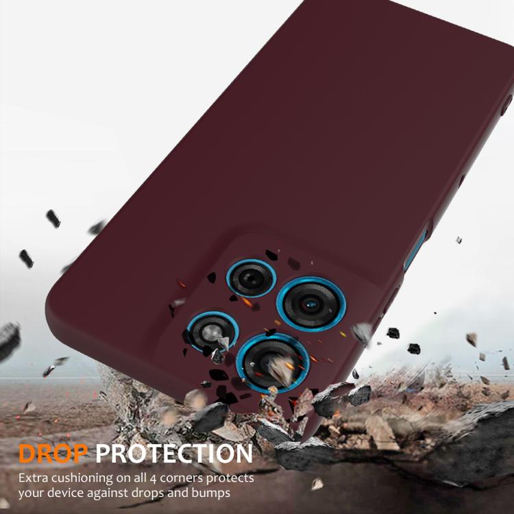 For Motorola Moto G75 5G Shockproof Silicone Magsafe Phone Case(Plum Color) - free shipping - PMC TechLife - Order now!