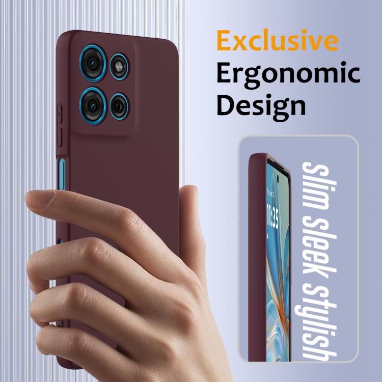 For Motorola Moto G75 5G Shockproof Silicone Magsafe Phone Case(Plum Color) - free shipping - PMC TechLife - Order now!