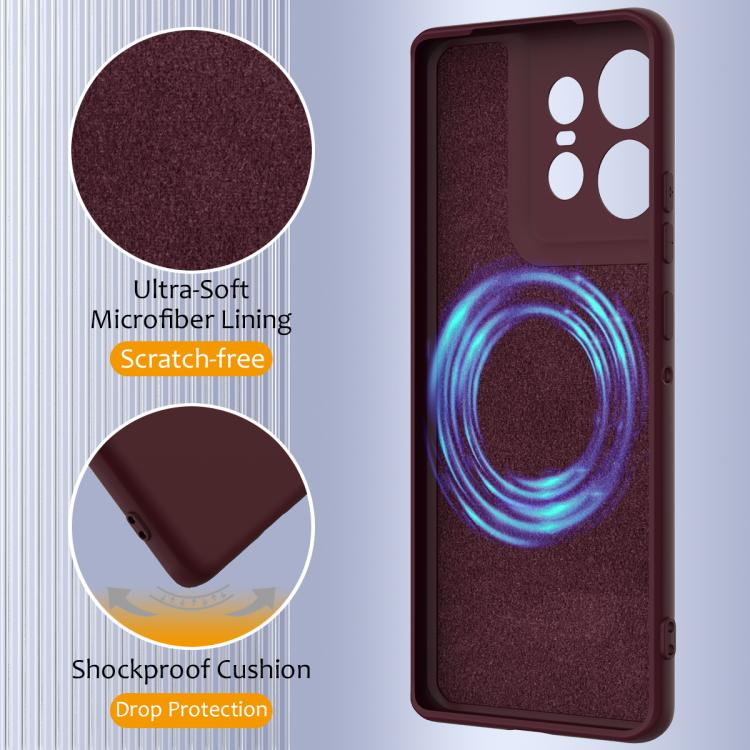 For Motorola Moto X50 Ultra Shockproof Silicone Magsafe Phone Case(Plum Color) - free shipping - PMC TechLife - Order now!