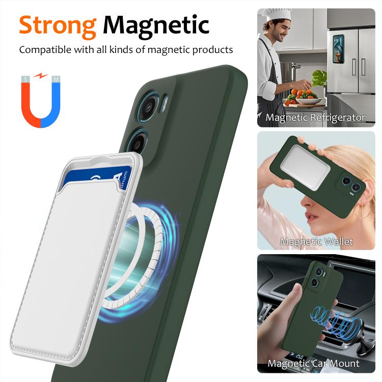 For Motorola Moto G05 / E15 Shockproof Silicone Magsafe Phone Case(Dark Green) - free shipping - PMC TechLife - Order now!
