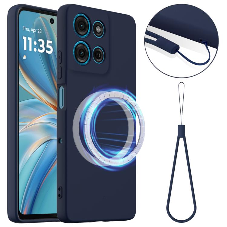 For Motorola Moto G15 / G15 Power Shockproof Silicone Magsafe Phone Case(Navy Blue) - free shipping - PMC TechLife - Order now!