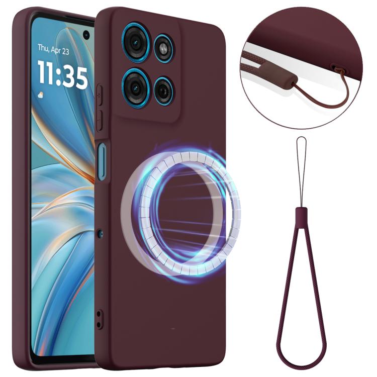 For Motorola Moto G15 / G15 Power Shockproof Silicone Magsafe Phone Case(Plum Color) - free shipping - PMC TechLife - Order now!