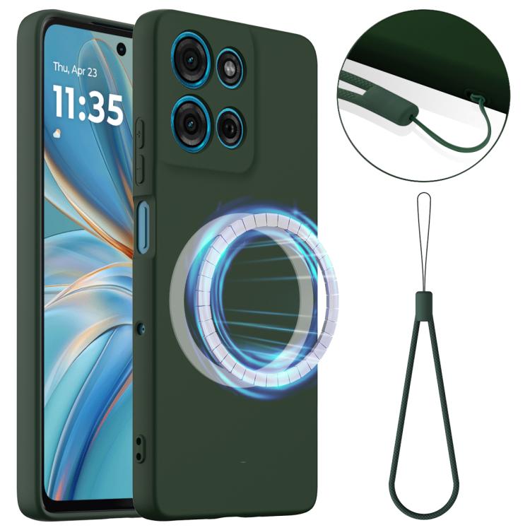 For Motorola Moto G15 / G15 Power Shockproof Silicone Magsafe Phone Case(Dark Green) - free shipping - PMC TechLife - Order now!