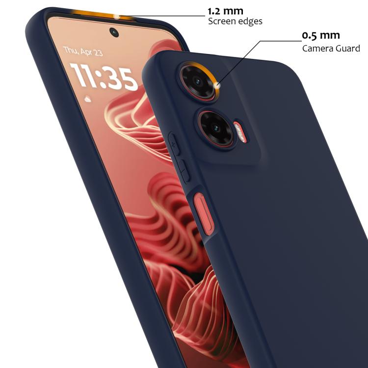 For Motorola Moto G35 5G Shockproof Silicone Magsafe Phone Case(Navy Blue) - free shipping - PMC TechLife - Order now!