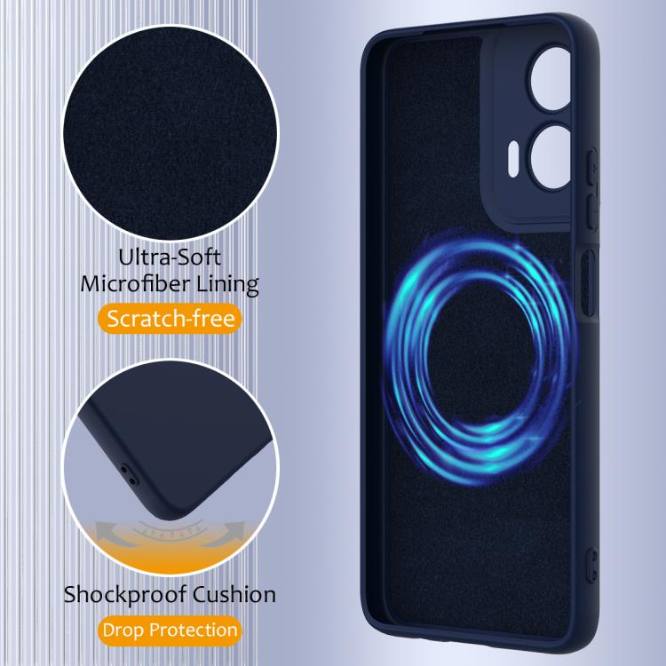 For Motorola Moto G35 5G Shockproof Silicone Magsafe Phone Case(Navy Blue) - free shipping - PMC TechLife - Order now!