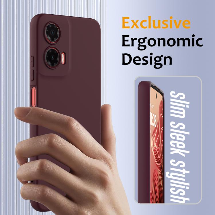 For Motorola Moto G35 5G Shockproof Silicone Magsafe Phone Case(Plum Color) - free shipping - PMC TechLife - Order now!