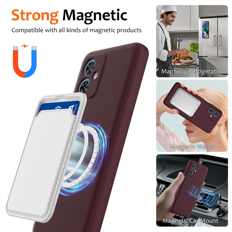 For Motorola Moto G54 / G54 Power Shockproof Silicone Magsafe Phone Case(Plum Color) - free shipping - PMC TechLife - Order now!
