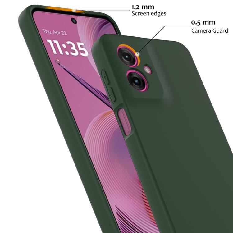 For Motorola Moto G55 5G Shockproof Silicone Magsafe Phone Case(Dark Green) - free shipping - PMC TechLife - Order now!