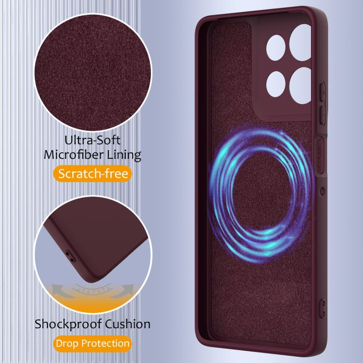 For Motorola Moto G Power 2025 Shockproof Silicone Magsafe Phone Case(Plum Color) - free shipping - PMC TechLife - Order now!