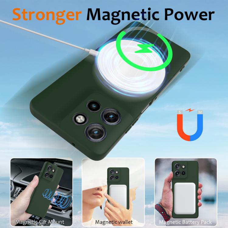 For Motorola Moto G Power 2025 Shockproof Silicone Magsafe Phone Case(Dark Green) - free shipping - PMC TechLife - Order now!