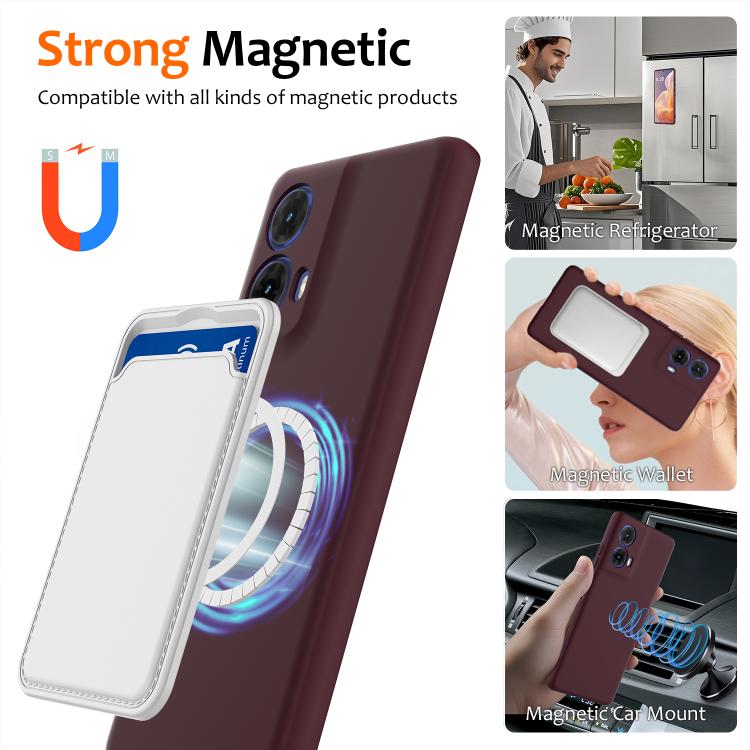 For Motorola Moto G24 4G Shockproof Silicone Magsafe Phone Case(Plum Color) - free shipping - PMC TechLife - Order now!