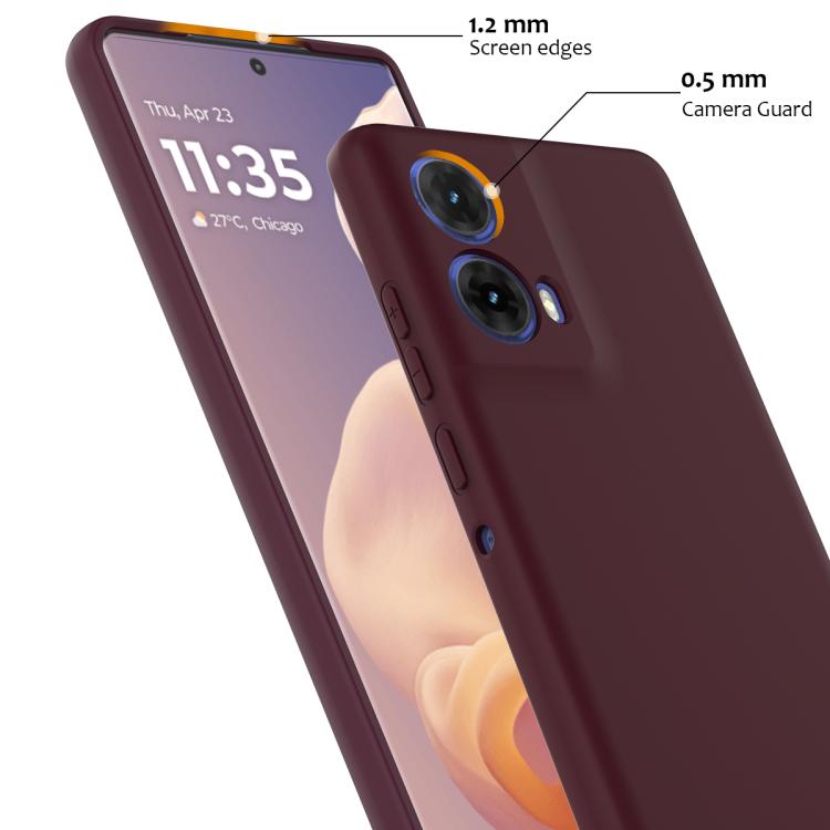 For Motorola Moto G24 4G Shockproof Silicone Magsafe Phone Case(Plum Color) - free shipping - PMC TechLife - Order now!