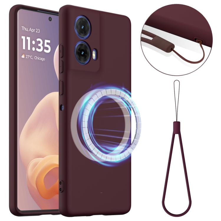 For Motorola Moto G24 Power Shockproof Silicone Magsafe Phone Case(Plum Color) - free shipping - PMC TechLife - Order now!