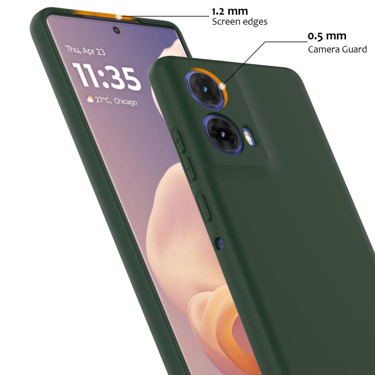 For Motorola Moto G34 / G45 5G Shockproof Silicone Magsafe Phone Case(Dark Green) - free shipping - PMC TechLife - Order now!