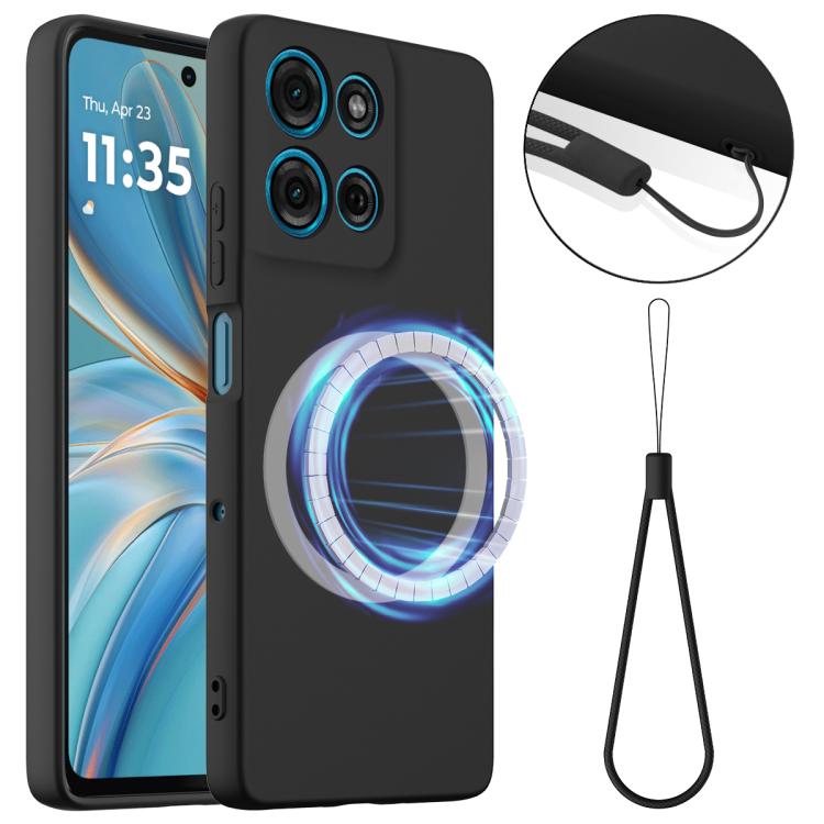 For Motorola Moto G Play 2025 Shockproof Silicone Magsafe Phone Case(Black) - free shipping - PMC TechLife - Order now!
