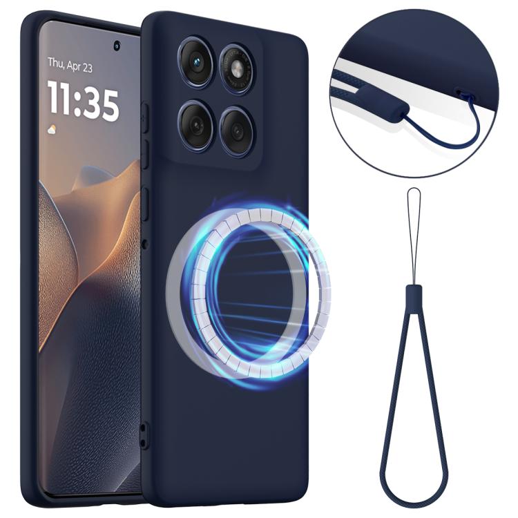 For Motorola Edge 60 / 60s / 60 Fusion Shockproof Silicone Magsafe Phone Case(Navy Blue) - free shipping - PMC TechLife - Order now!