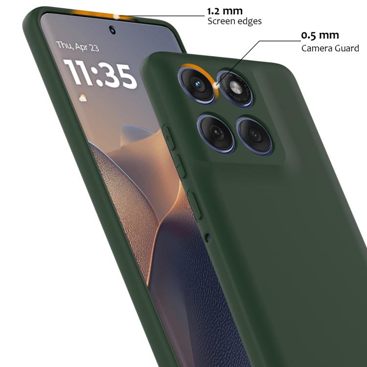 For Motorola Edge 60 / 60s / 60 Fusion Shockproof Silicone Magsafe Phone Case(Dark Green) - free shipping - PMC TechLife - Order now!