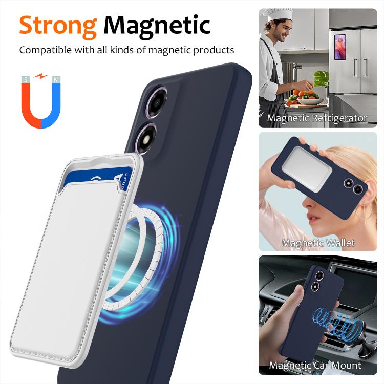 For Motorola Moto G04 / G04s / E14 4G Shockproof Silicone Magsafe Phone Case(Navy Blue) - free shipping - PMC TechLife - Order now!