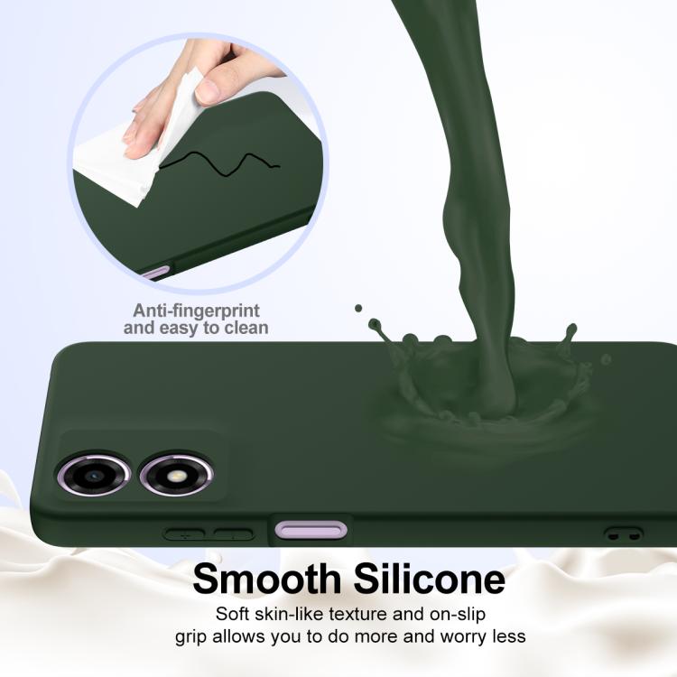 For Motorola Moto G04 / G04s / E14 4G Shockproof Silicone Magsafe Phone Case(Dark Green) - free shipping - PMC TechLife - Order now!