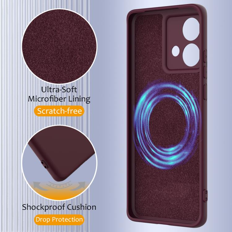 For Motorola Moto G84 Shockproof Silicone Magsafe Phone Case(Plum Color) - free shipping - PMC TechLife - Order now!