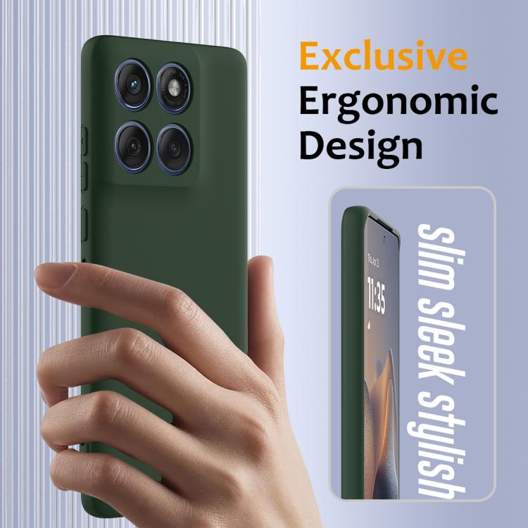For Motorola Edge 2025 5G Shockproof Silicone Magsafe Phone Case(Dark Green) - free shipping - PMC TechLife - Order now!