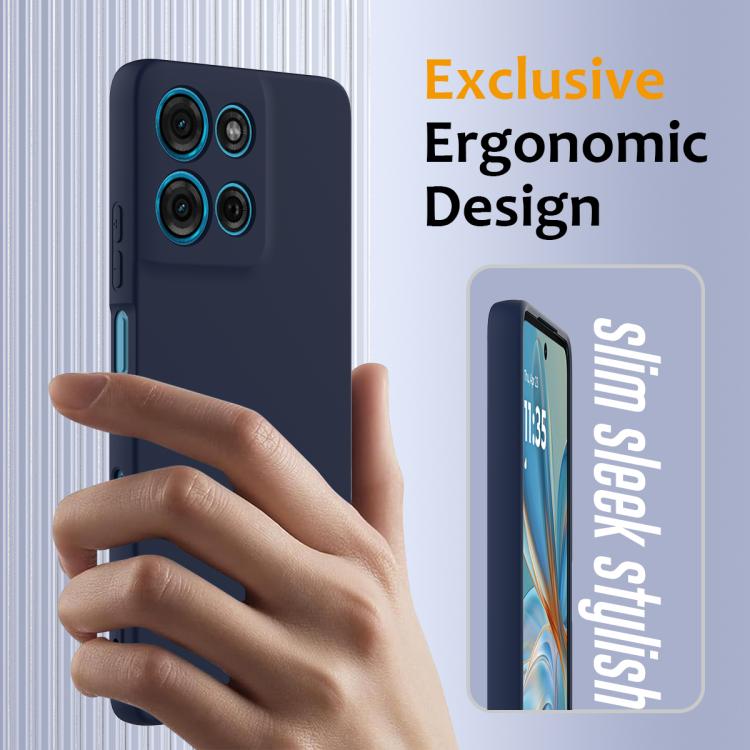 For Motorola Moto G56 5G Shockproof Silicone Magsafe Phone Case(Navy Blue) - free shipping - PMC TechLife - Order now!