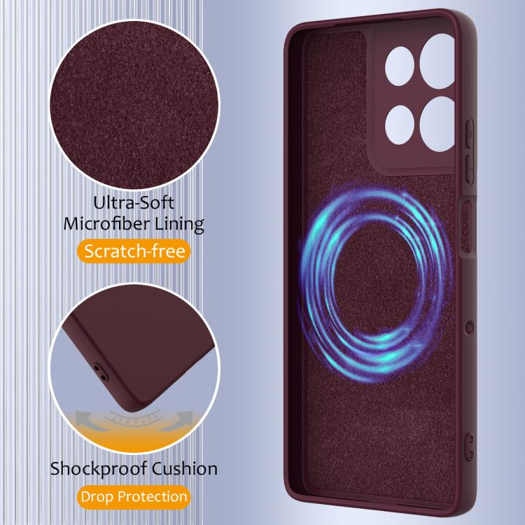 For Motorola Moto G86 5G Shockproof Silicone Magsafe Phone Case(Plum Color) - free shipping - PMC TechLife - Order now!