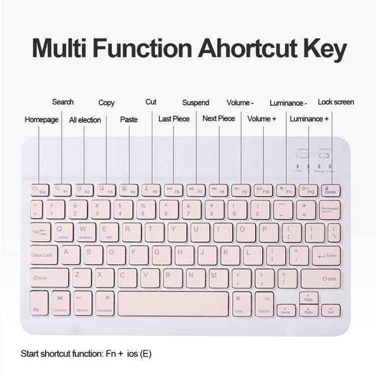 For OPPO Pad 3 / Pad 2 Candy Color Bluetooth Keyboard Leather Case, Round Key with Touchpad(Light Green) - Others Keyboard by PMC TechLife | Online Shopping South Africa | PMC TechLife | Buy Now Pay Later Mobicred