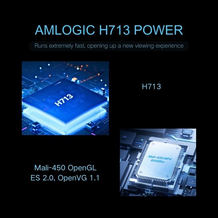 A10 Plus 1280 x 720P 200ANSI Amlogic H713 CPU Android 11.0 Smart Projector, EU Plug(Metal Grey) - LED Projector by PMC TechLife | Online Shopping South Africa | PMC TechLife | Buy Now Pay Later Mobicred