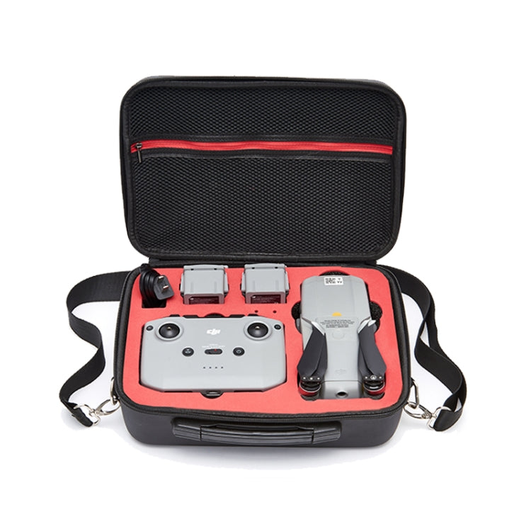 For DJI Mavic Air 2 Portable PU Shoulder Storage Bag Protective Box(Black Red) - Backpacks & Bags by PMC Jewellery | Online Shopping South Africa | PMC Jewellery | Buy Now Pay Later Mobicred