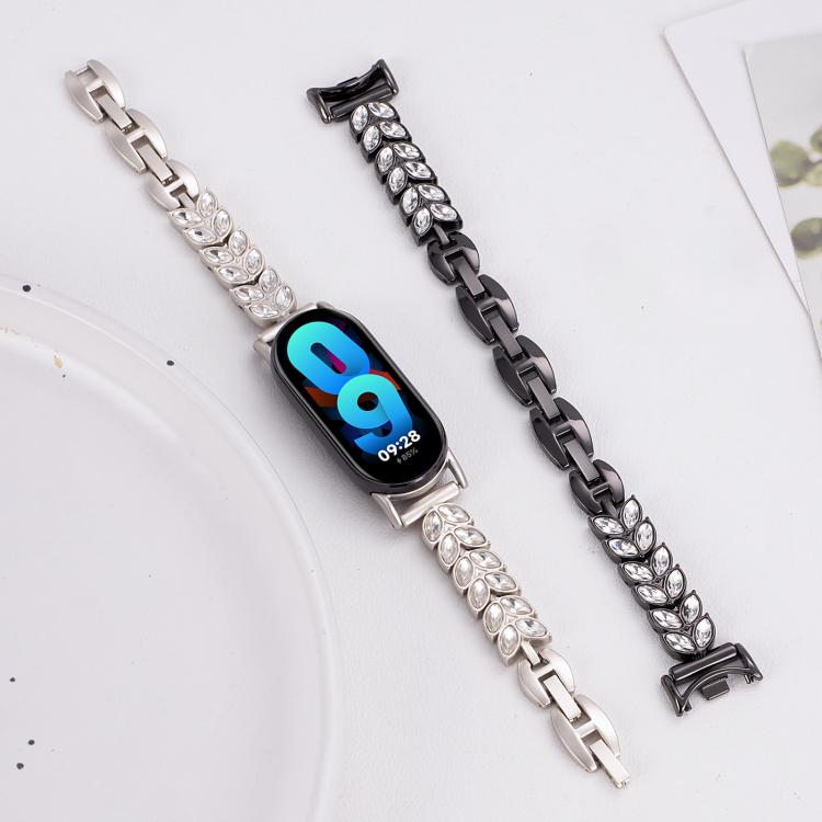For Xiaomi Smart Band 9 / 8 Wheat Ear Diamond Bracelet Metal Watch Band(Rose Gold) - free shipping - PMC TechLife - Order now!