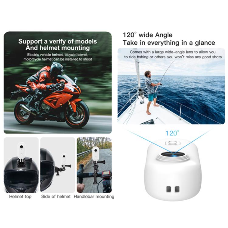 H88 1080P Thumb Sports Camera Mini WiFi Camera, Specification:Simple Version(White) - Video Cameras by PMC TechLife | Online Shopping South Africa | PMC TechLife | Buy Now Pay Later Mobicred
