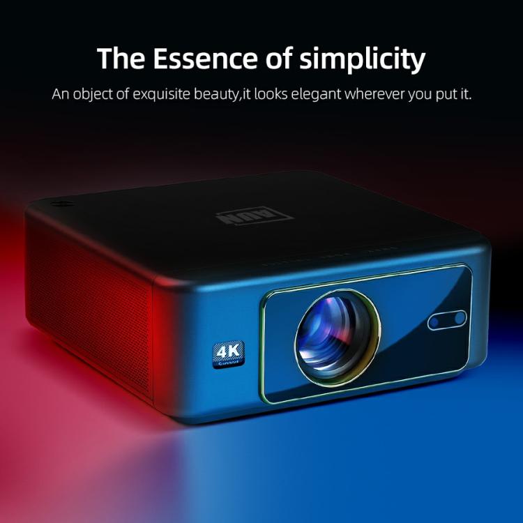 AUN U002 1920x1080P 970ANSI Android 12 Home Theater Smart Projector, EU Plug(Dark Grey) - LED Projector by AUN | Online Shopping South Africa | PMc TechLife | Buy Now Pay Later Mobicred
