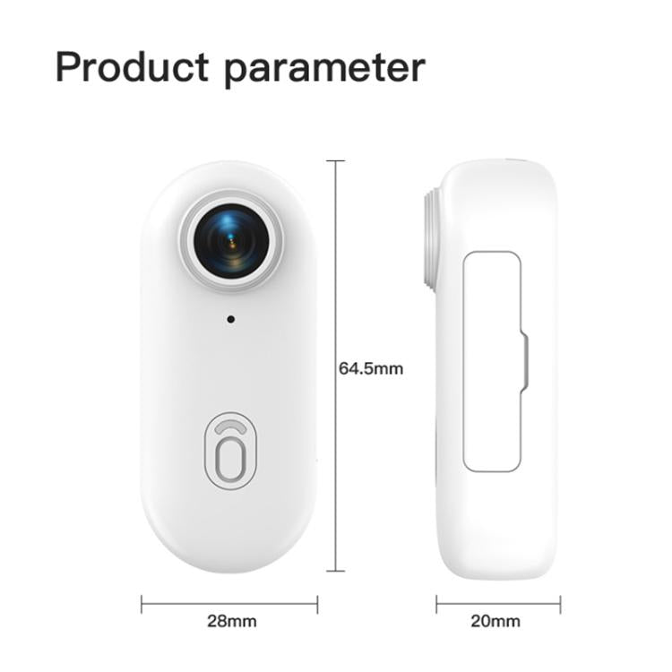 H88 4K Thumb Sports Camera Mini WiFi Camera, Specification:Simple Version(White) - Video Cameras by PMC TechLife | Online Shopping South Africa | PMC TechLife | Buy Now Pay Later Mobicred