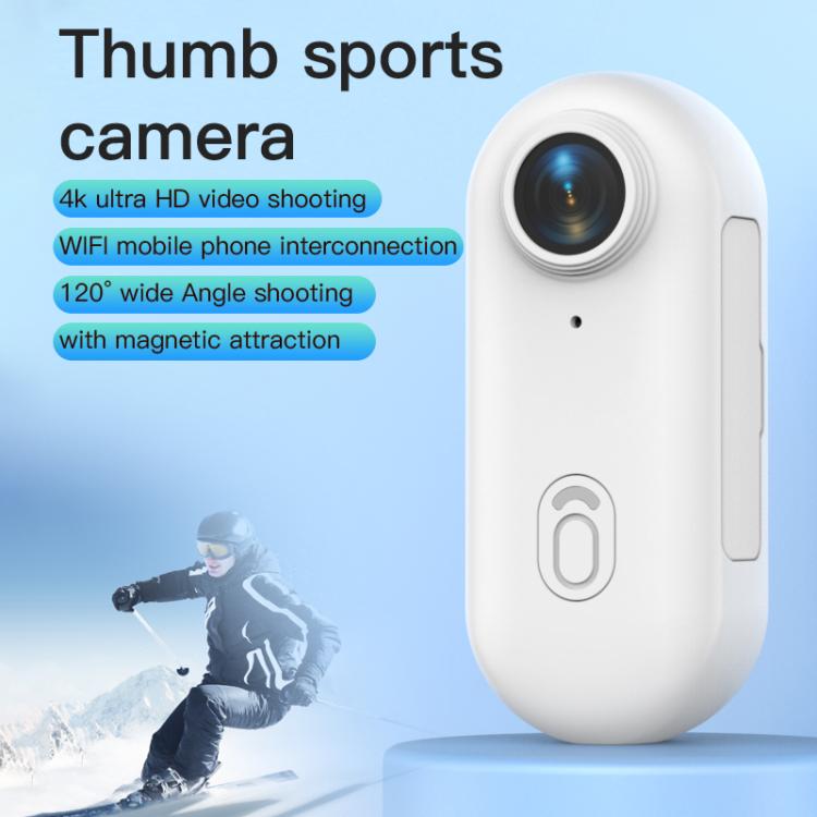 H88 4K Thumb Sports Camera Mini WiFi Camera, Specification:Simple Version(Black) - Video Cameras by PMC TechLife | Online Shopping South Africa | PMC TechLife | Buy Now Pay Later Mobicred