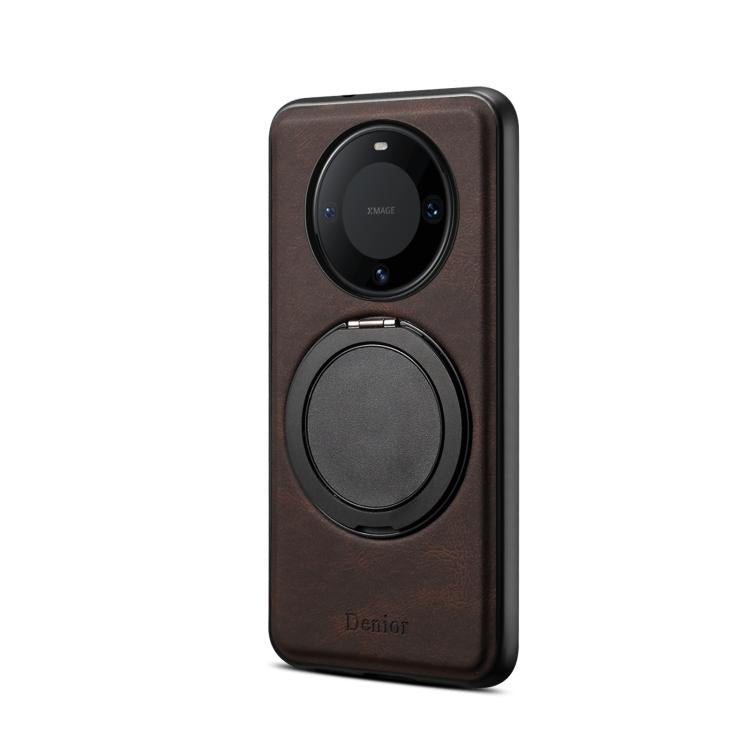 For Huawei Mate 60 Pro / 60 Pro+ Denior A14 Skin Feel Rotating Holder MagSafe Phone Case(Brown) - free shipping - PMC TechLife - Order now!