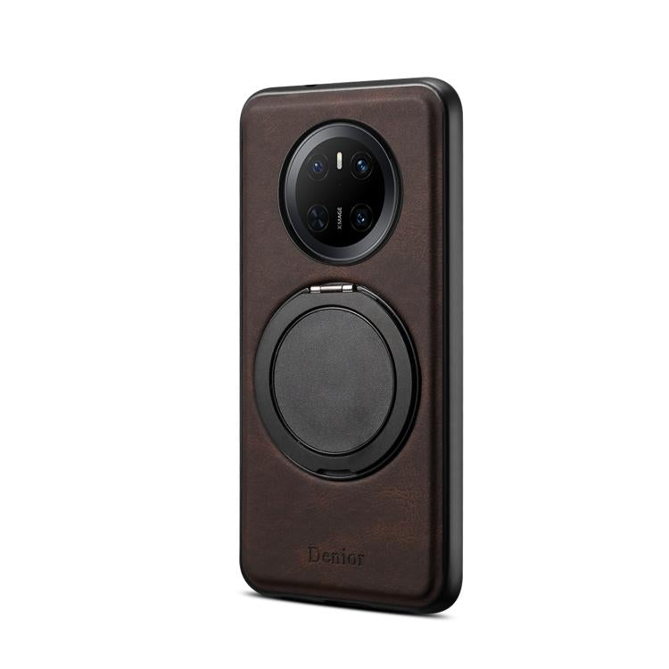 For Huawei Mate 70 Denior A14 Skin Feel Rotating Holder MagSafe Phone Case(Brown) - free shipping - PMC TechLife - Order now!