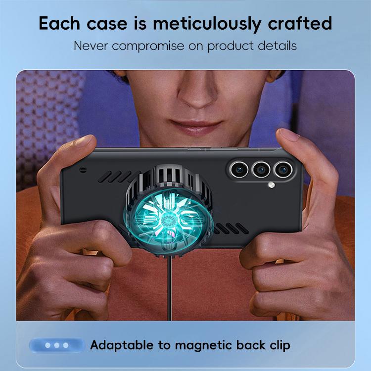 For Samsung Galaxy S24+ 5G All-inclusive Lens Frameless Graphene Cooling Phone Case(Orange) - Galaxy S24+ 5G Cases by PMc TechLife | Online Shopping South Africa | PMc TechLife | Buy Now Pay Later Mobicred