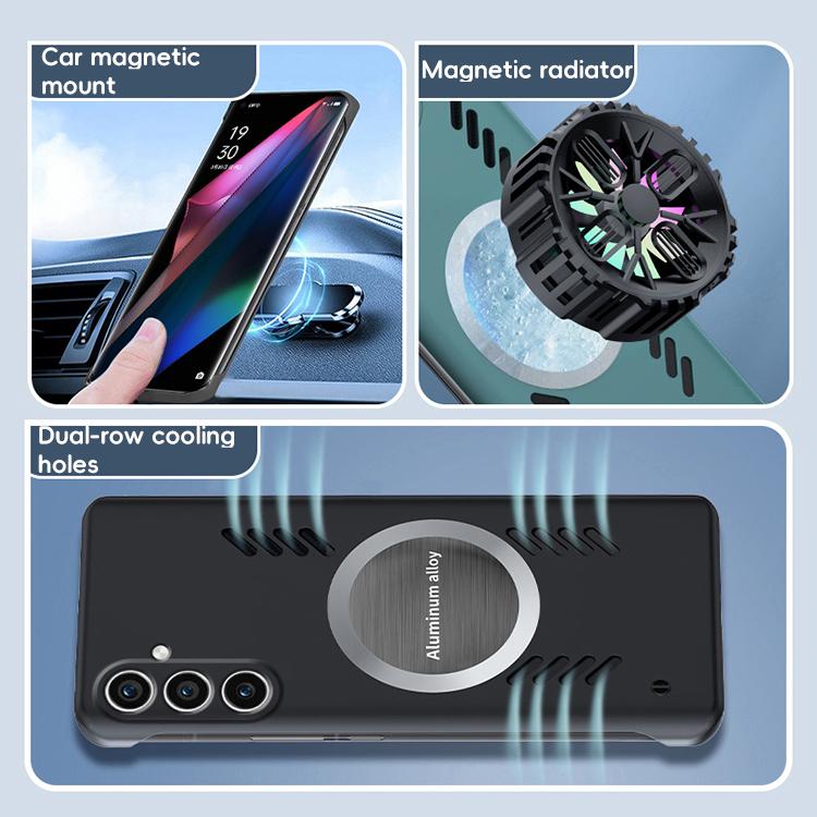 For Samsung Galaxy S24 5G All-inclusive Lens Frameless Graphene Cooling Phone Case(Black) - Galaxy S24 5G Cases by PMc TechLife | Online Shopping South Africa | PMc TechLife | Buy Now Pay Later Mobicred