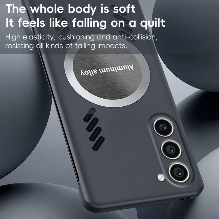 For Samsung Galaxy S23+ 5G All-inclusive Lens Frameless Graphene Cooling Phone Case(Orange) - Galaxy S23+ 5G Cases by PMc TechLife | Online Shopping South Africa | PMc TechLife | Buy Now Pay Later Mobicred