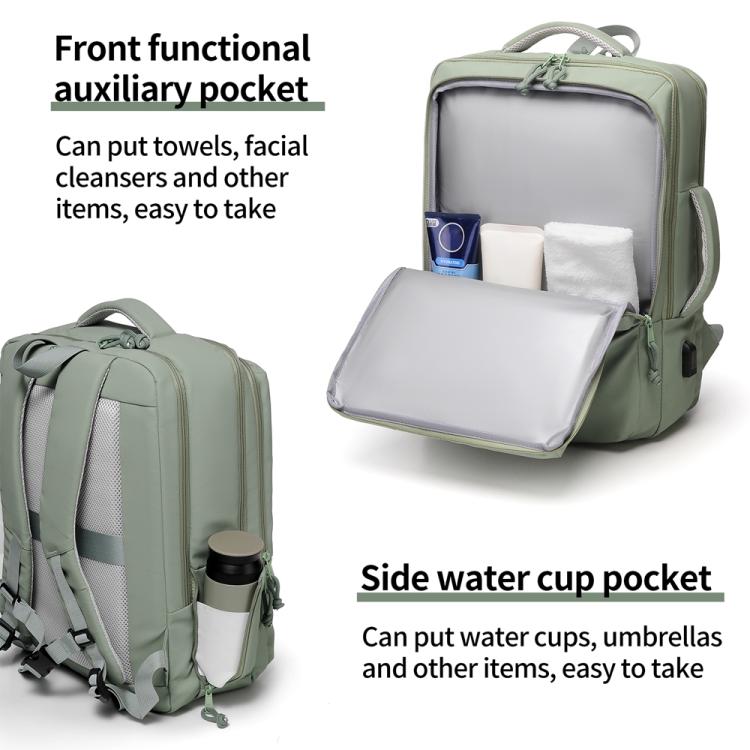 P960 Large Capacity Water Resistant Fashionable Backpack(Grey) - Backpack by PMC TechLife | Online Shopping South Africa | PMC TechLife | Buy Now Pay Later Mobicred