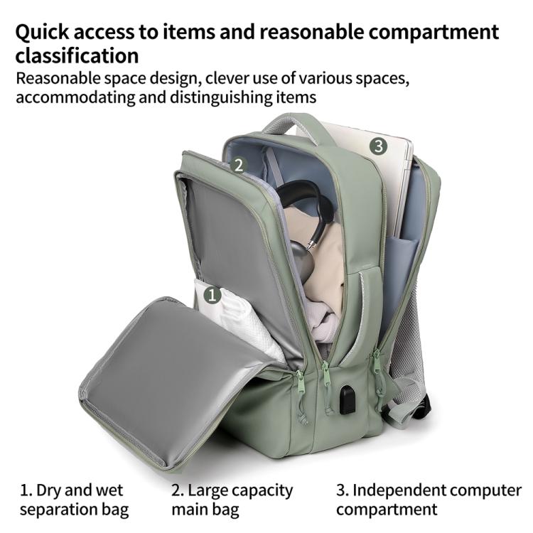 P960 Large Capacity Water Resistant Fashionable Backpack(Pink) - Backpack by PMC TechLife | Online Shopping South Africa | PMC TechLife | Buy Now Pay Later Mobicred