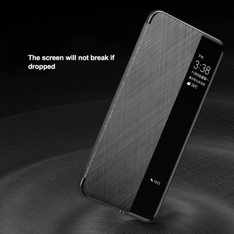 For Huawei Mate 70 Smart View Window Plain Leather Paint PC Phone Case(Black) - Huawei Cases by PMC TechLife | Online Shopping South Africa | PMC TechLife | Buy Now Pay Later Mobicred