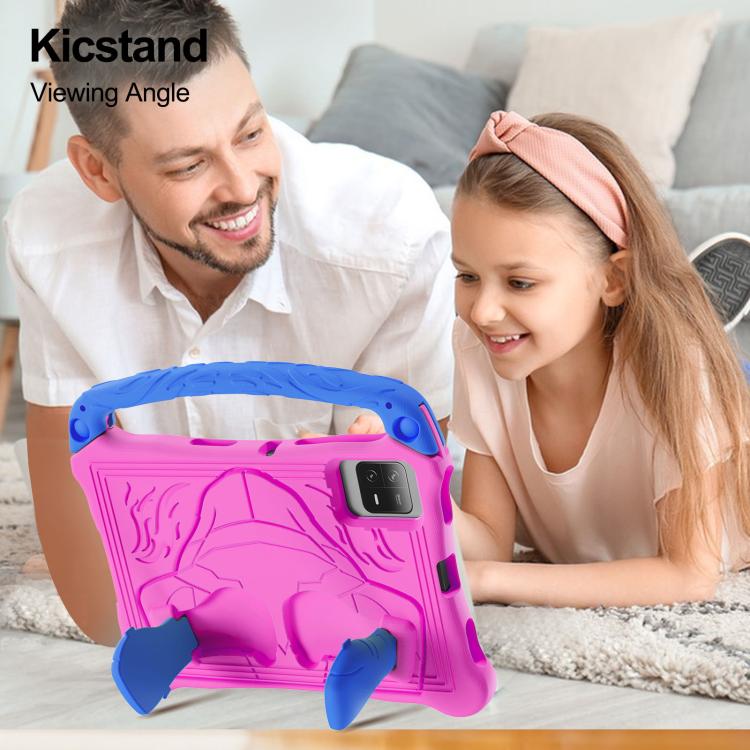 For Huawei MatePad SE 11 2024 Boxing Series Kickstand EVA Shockproof Tablet Case with Shoulder Strap(Rose Red Blue) - free shipping - PMC TechLife - Order now!
