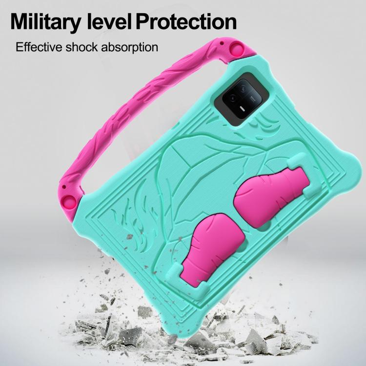 For For Lenovo Tab M11/ Xiaoxin Pad 11 2024 Boxing Series Kickstand EVA Shockproof Tablet Case with Shoulder Strap(Mint Rose Red) - Lenovo by PMC TechLife | Online Shopping South Africa | PMC TechLife | Buy Now Pay Later Mobicred